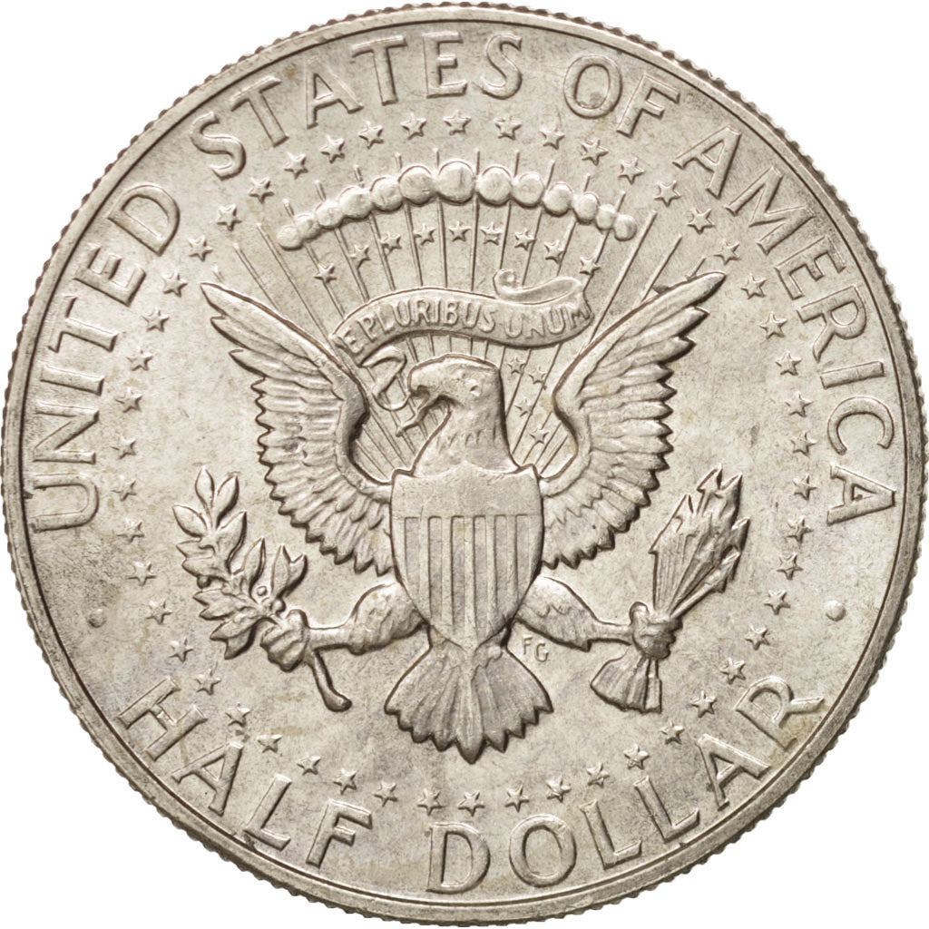 Coin, United States, Kennedy Half Dollar, Half Dollar, 1966, U.S. Mint