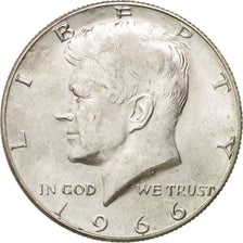 Coin, United States, Kennedy Half Dollar, Half Dollar, 1966, U.S. Mint