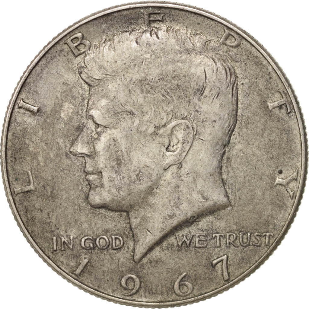 Coin, United States, Kennedy Half Dollar, Half Dollar, 1967, U.S. Mint
