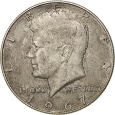 Coin, United States, Kennedy Half Dollar, Half Dollar, 1967, U.S. Mint