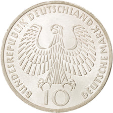 GERMANY - FEDERAL REPUBLIC, 10 Mark, 1972, Hambourg, KM #135, MS(60-62),...