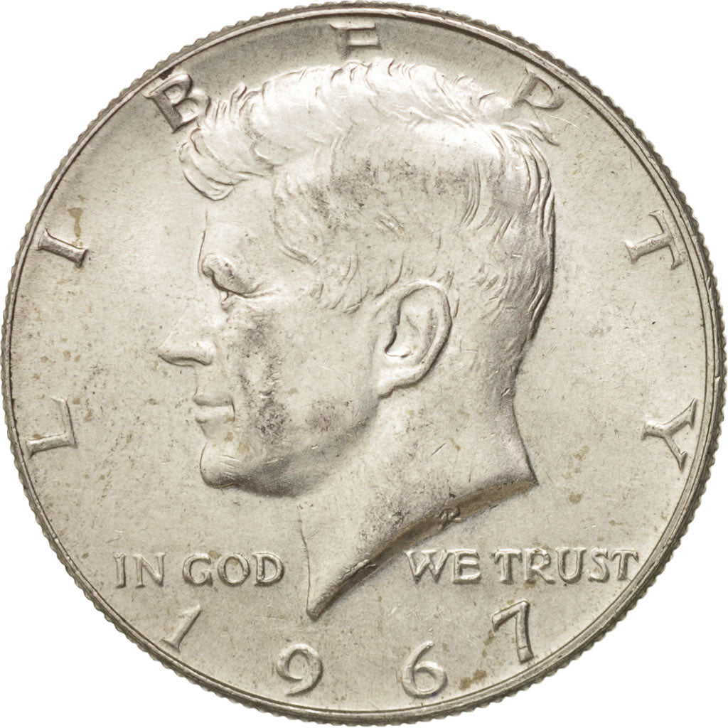 Coin, United States, Kennedy Half Dollar, Half Dollar, 1967, U.S. Mint