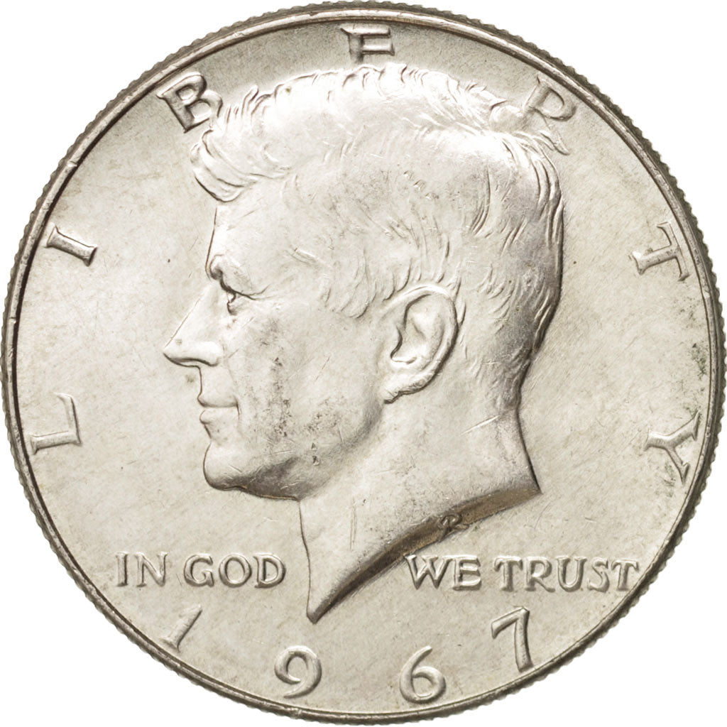 Coin, United States, Kennedy Half Dollar, Half Dollar, 1967, U.S. Mint