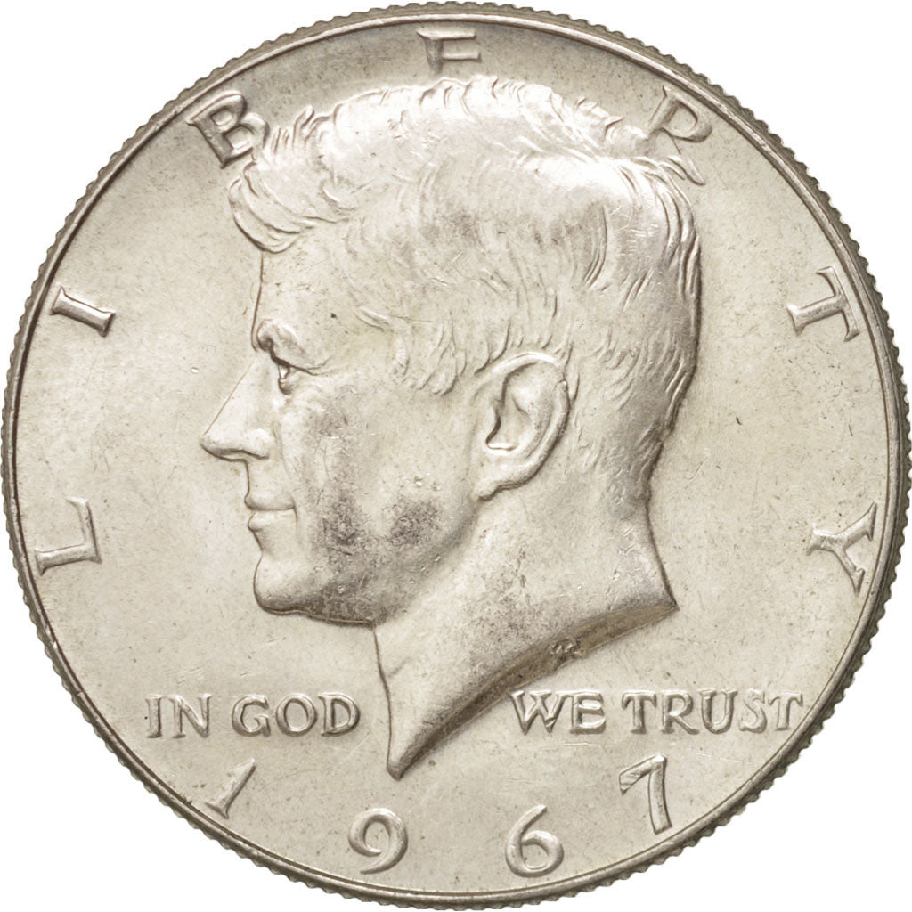 Coin, United States, Kennedy Half Dollar, Half Dollar, 1967, U.S. Mint