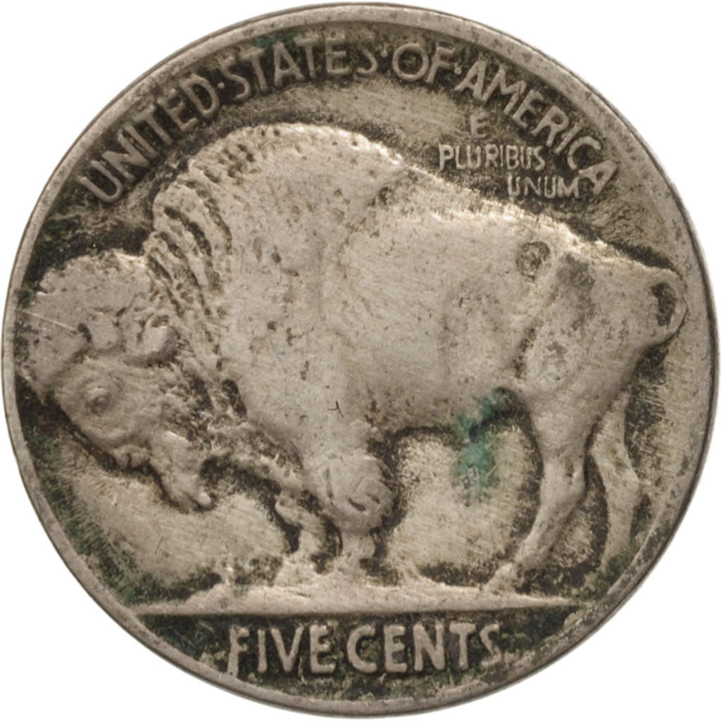 Stati Uniti, Buffalo Nickel, 5 Cents, 1916, U.S. Mint, Philadelphia, MB+, Ram...