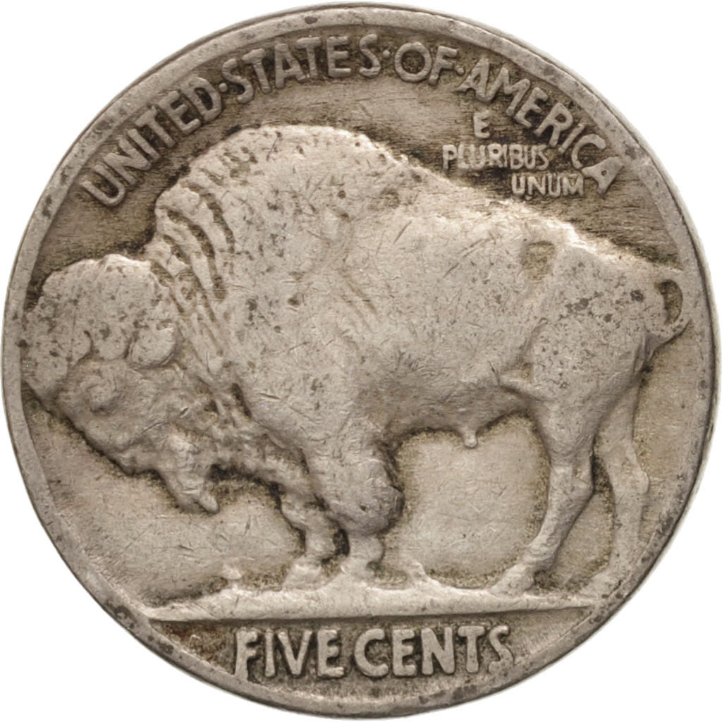 Stati Uniti, Buffalo Nickel, 5 Cents, 1924, U.S. Mint, Philadelphia, BB, Rame...