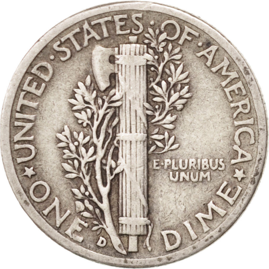 Moneta, Stati Uniti, Mercury Dime, Dime, 1942, U.S. Mint, Denver, BB, Argento