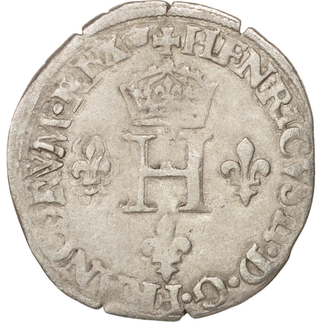 Munten, Frankrijk, Demi Gros de Nesle, 1551, Paris, FR+, Zilver, Sombart:4458