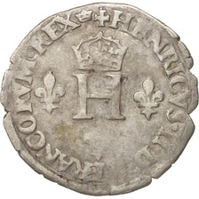 Moneta, Francia, Demi Gros de Nesle, 1551, Paris, MB+, Argento, Sombart:4458