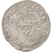 Moneda, Francia, Douzain aux croissants, 1550, Poitiers, MBC, Vellón