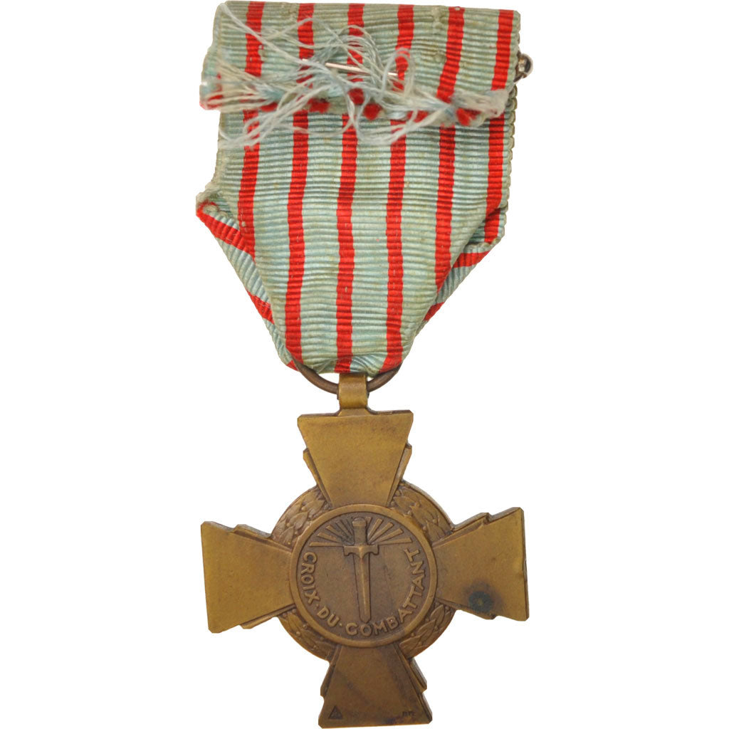 Francja, Croix du Combattant de 1914-1918, Medal, 1930, Bardzo dobra jakość