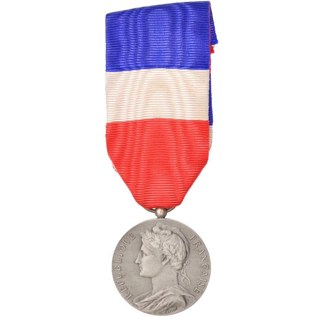 France, Médaille d'honneur du travail, Medal, 1957, Very Good Quality, Silver