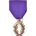 France, Ordre des Palmes Académiques, Medal, 1955, Good Quality, Silver, 28