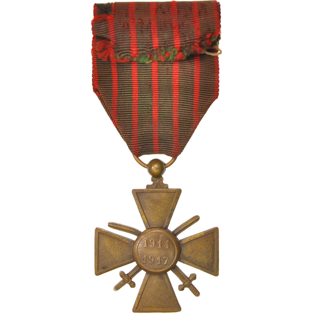 France, Croix de Guerre de 1914-1917, Medal, 1915, Law quality, Bronze, 37