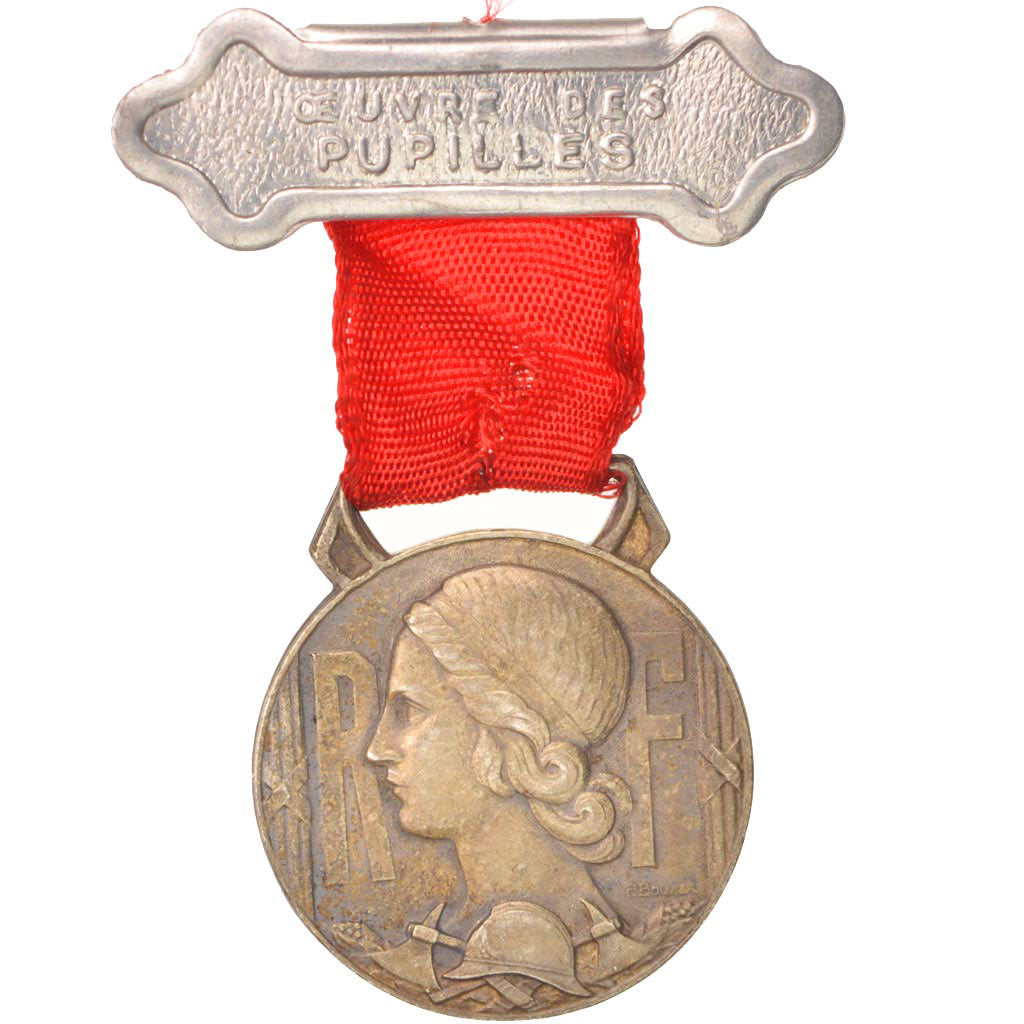 France, Oeuvre des pupiles des Sapeurs-Pompiers Français, Medal, Good Quality