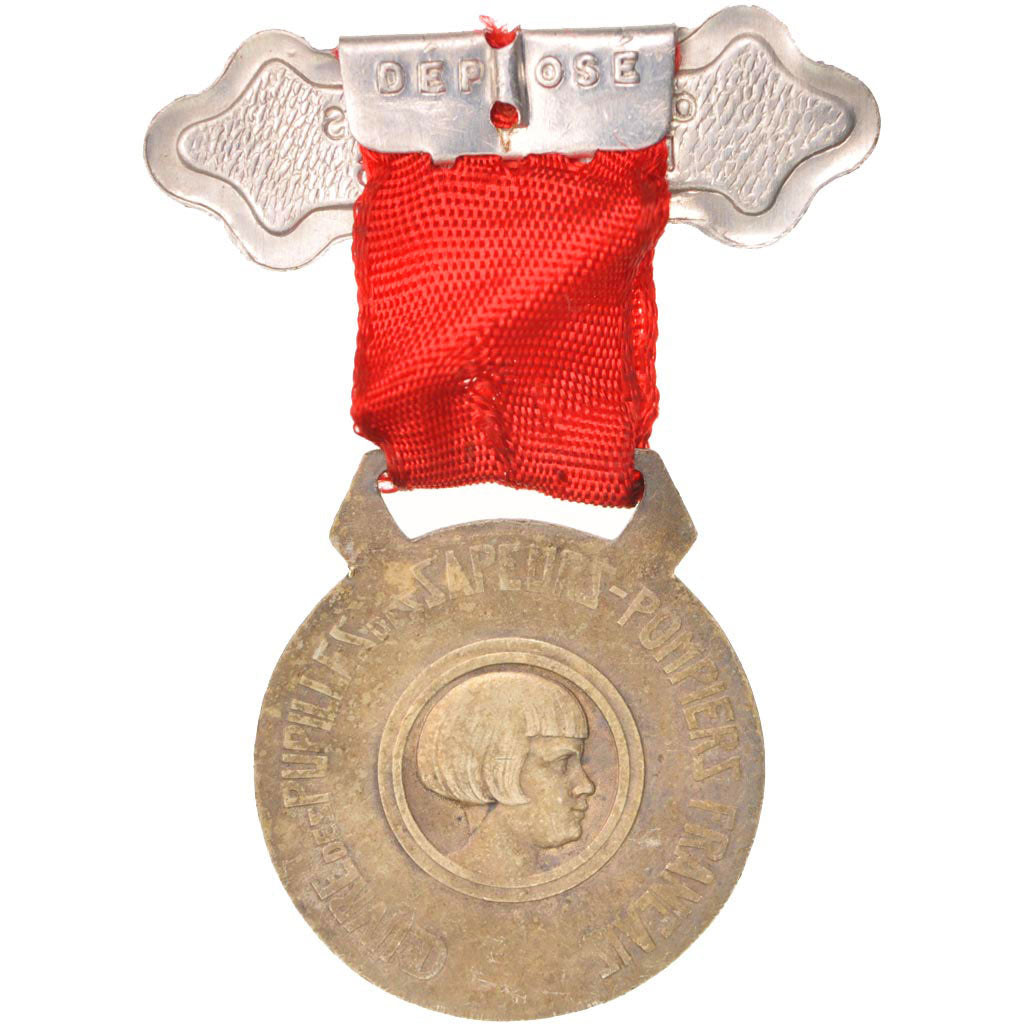France, Oeuvre des pupiles des Sapeurs-Pompiers Français, Medal, Good Quality