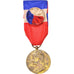 France, Médaille d'honneur du travail, Medal, 1981, Good Quality, Vermeil, 27