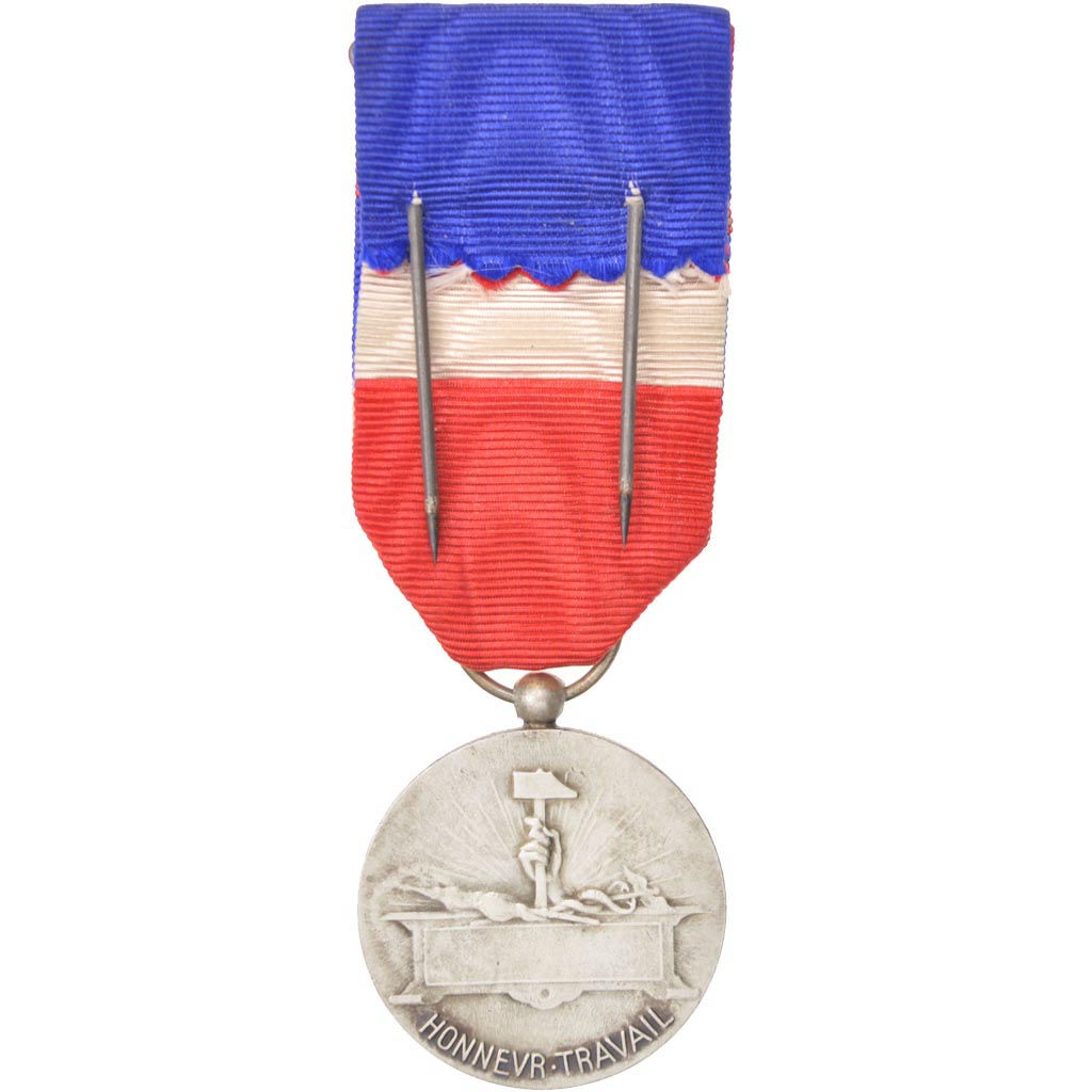France, Médaille d'honneur du travail, Medal, Excellent Quality, Bronze, 28