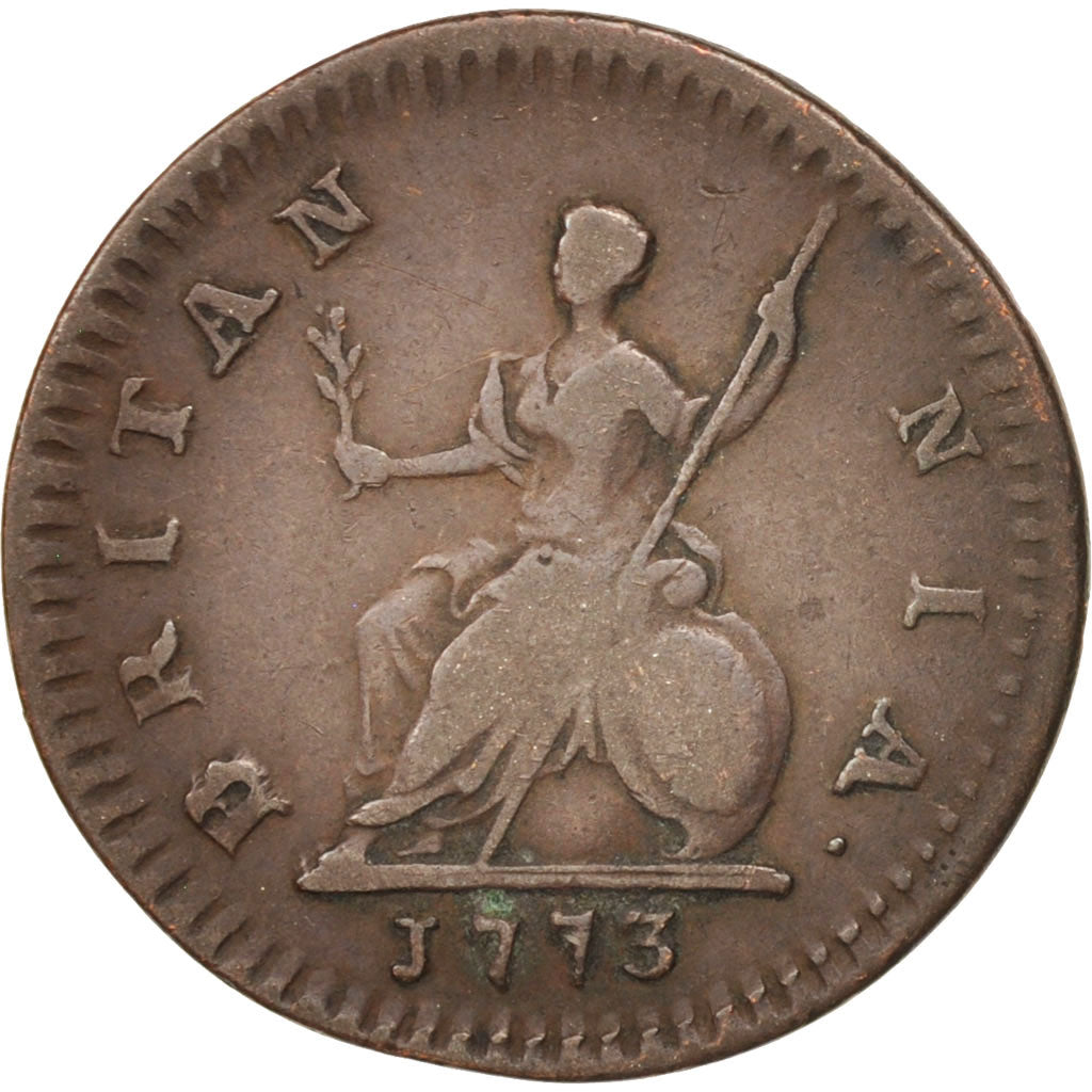 Great Britain, George III, Farthing, 1773, VF(20-25), Copper