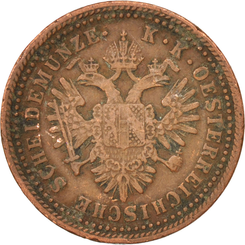 Austria, Franz Joseph I, Kreuzer, 1851, Vienne, EF(40-45), Copper, KM:2185