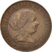 Spain, Isabel II, 5 Centimos, 1868, Madrid, EF(40-45), Copper, KM:635.5