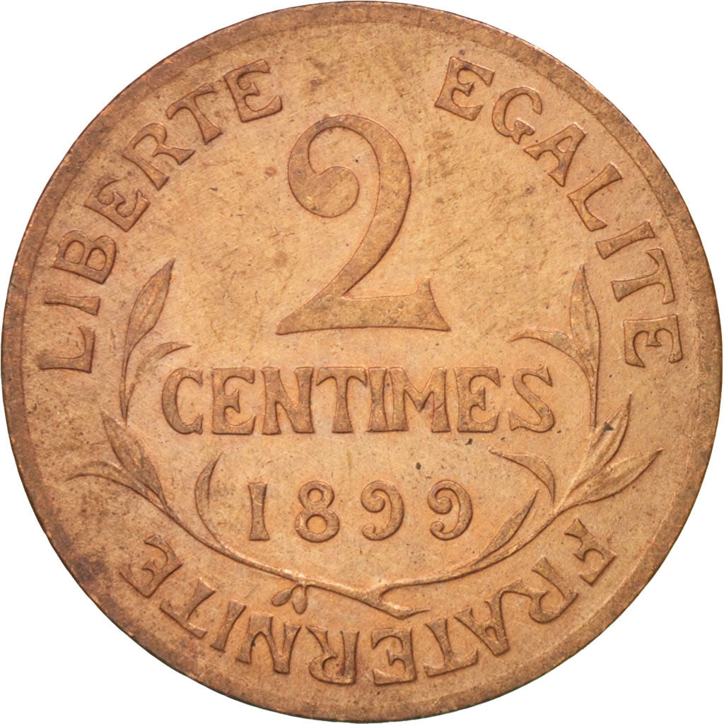 Münze, Frankreich, Dupuis, 2 Centimes, 1899, Paris, VZ, Bronze, KM:841