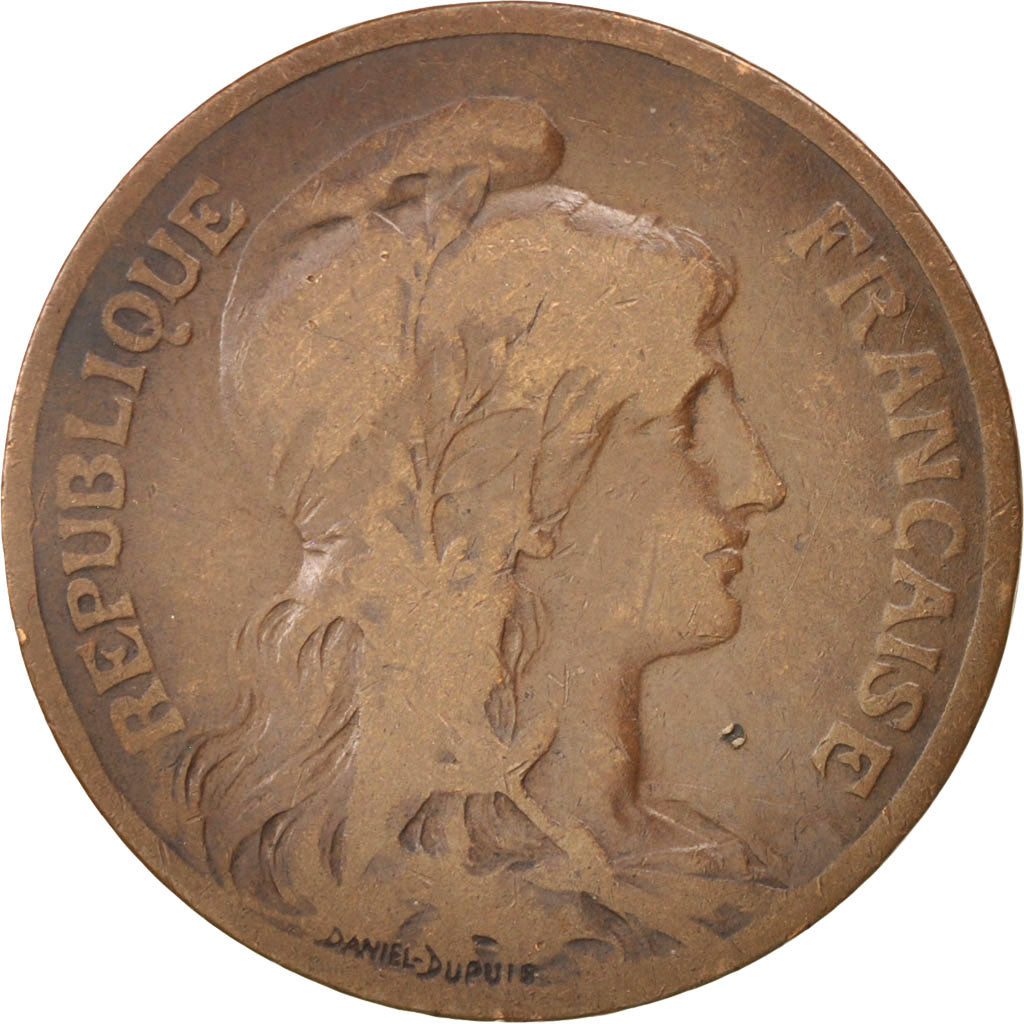 Moneta, Francia, Dupuis, 5 Centimes, 1900, Paris, MB+, Bronzo, KM:842