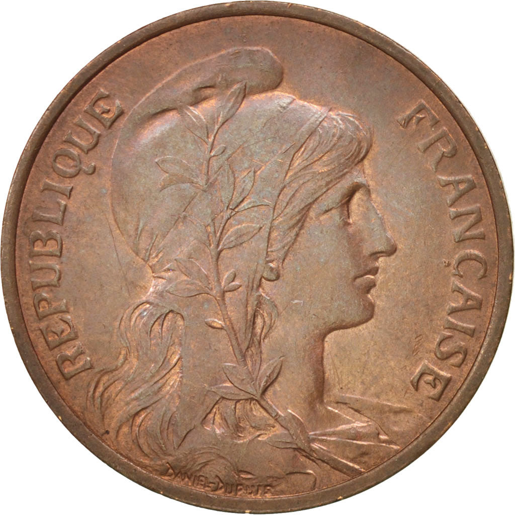 Frankreich, Dupuis, 5 Centimes, 1914, Paris, MS(60-62), Bronze, KM:842, Gadou...