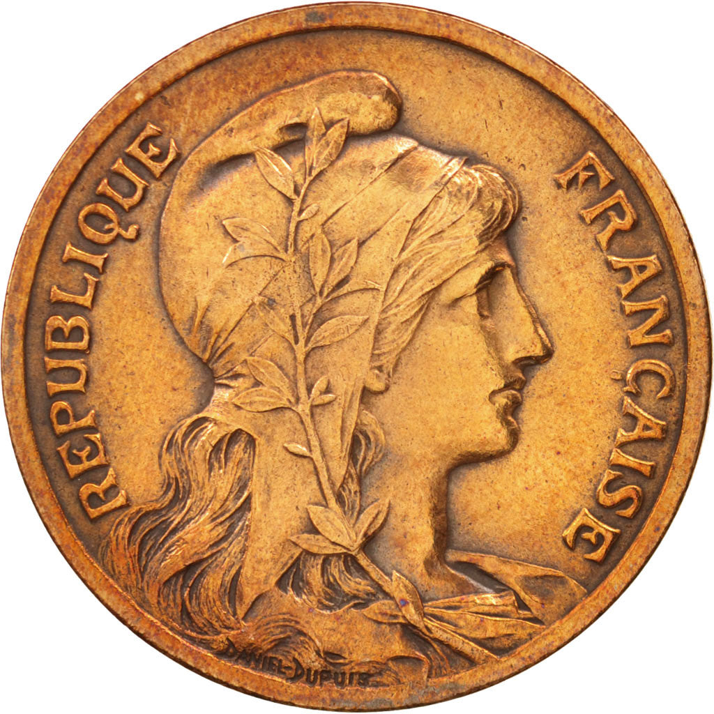 France, Dupuis, 10 Centimes, 1898, Paris, MS(60-62), Bronze, KM:843, Gadoury:277