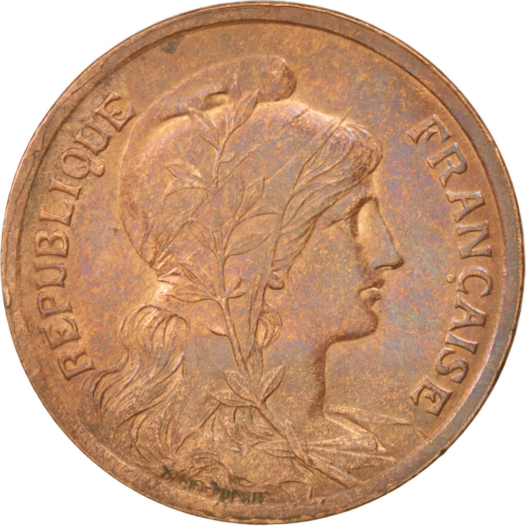Coin, France, Dupuis, 10 Centimes, 1916, Paris, AU(55-58), Bronze, KM:843