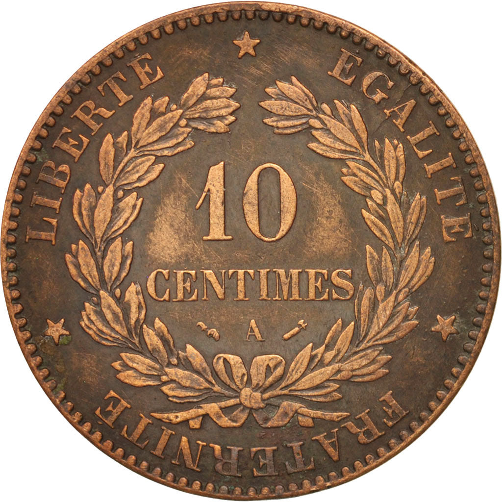 Coin, France, Cérès, 10 Centimes, 1884, Paris, VF(30-35), Bronze, KM:815.1