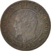Francia, Napoleon III, Napoléon III, Centime, 1853, Strasbourg, MB+, Bronzo,...