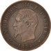 France, Napoleon III, Napoléon III, 2 Centimes, 1854, Paris, AU(50-53), Bronze