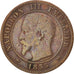 France, Napoleon III, Napoléon III, 2 Centimes, 1855, Rouen, VF(20-25), Bronze
