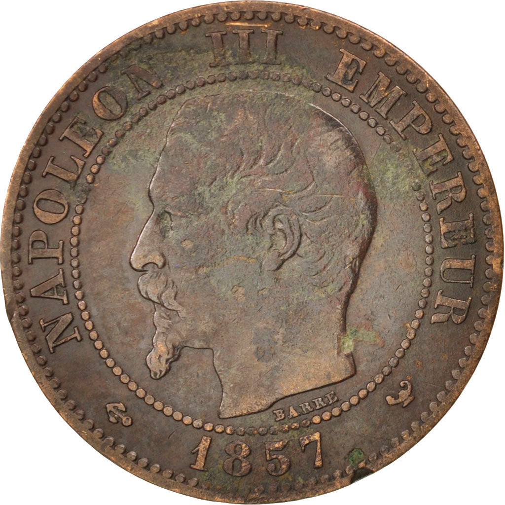 Moneta, Francja, Napoleon III, Napoléon III, 2 Centimes, 1857, Lille