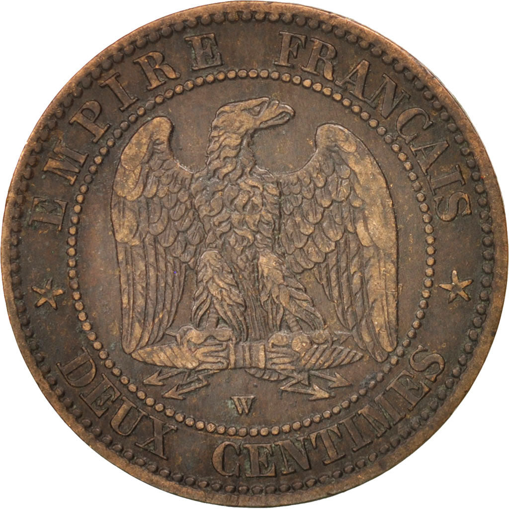 Coin, France, Napoleon III, Napoléon III, 2 Centimes, 1857, Lille, EF(40-45)