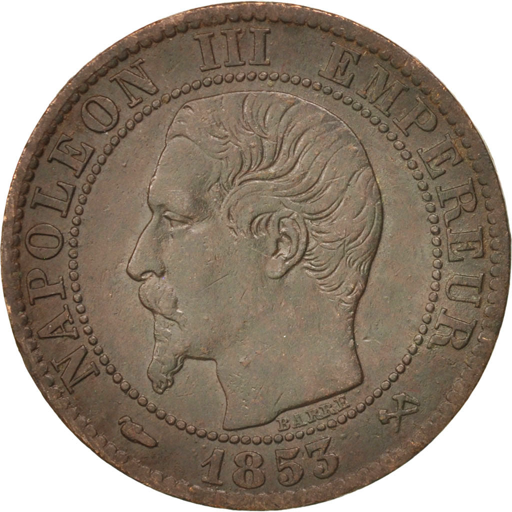 Münze, Frankreich, Napoleon III, Napoléon III, 5 Centimes, 1853, Rouen, S+