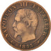 Coin, France, Napoleon III, Napoléon III, 5 Centimes, 1855, Paris, VF(20-25)