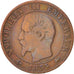 Moneta, Francja, Napoleon III, Napoléon III, 5 Centimes, 1855, Lyon, VF(30-35)