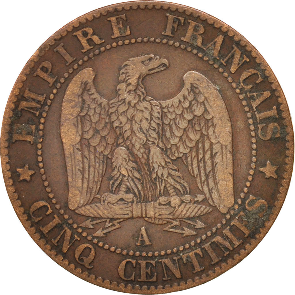 Münze, Frankreich, Napoleon III, Napoléon III, 5 Centimes, 1857, Paris, S+