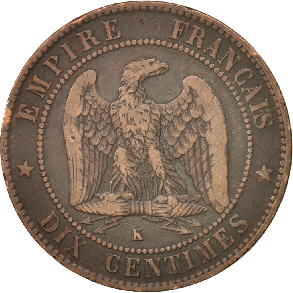 Munten, Frankrijk, Napoleon III, Napoléon III, 10 Centimes, 1854, Bordeaux, FR