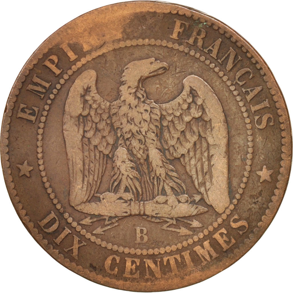 Münze, Frankreich, Napoleon III, Napoléon III, 10 Centimes, 1855, Rouen, S