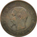 Moneda, Francia, Napoleon III, Napoléon III, 10 Centimes, 1856, Lille, MBC