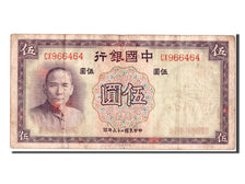 Banconote, Cina, 5 Yüan, 1937, BB