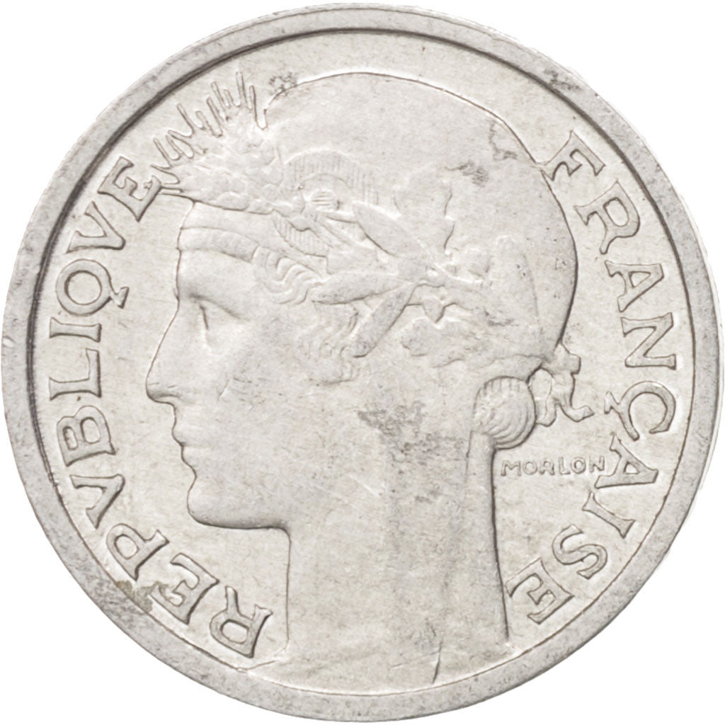 Monnaie, France, Morlon, 50 Centimes, 1945, Beaumont le Roger, SUP, Aluminium