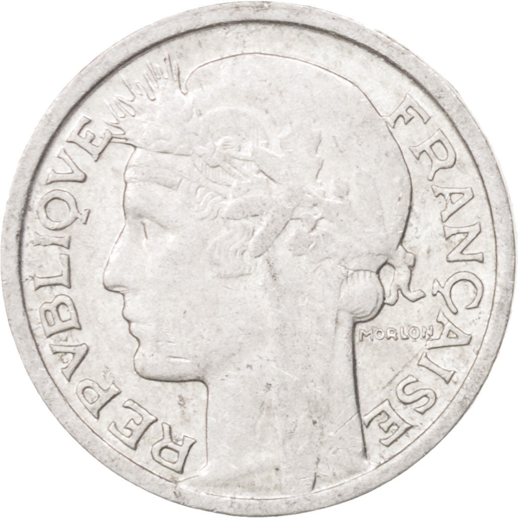 Francia, Morlon, 50 Centimes, 1945, Castelsarrasin, BB+, Alluminio, KM:894.3a...
