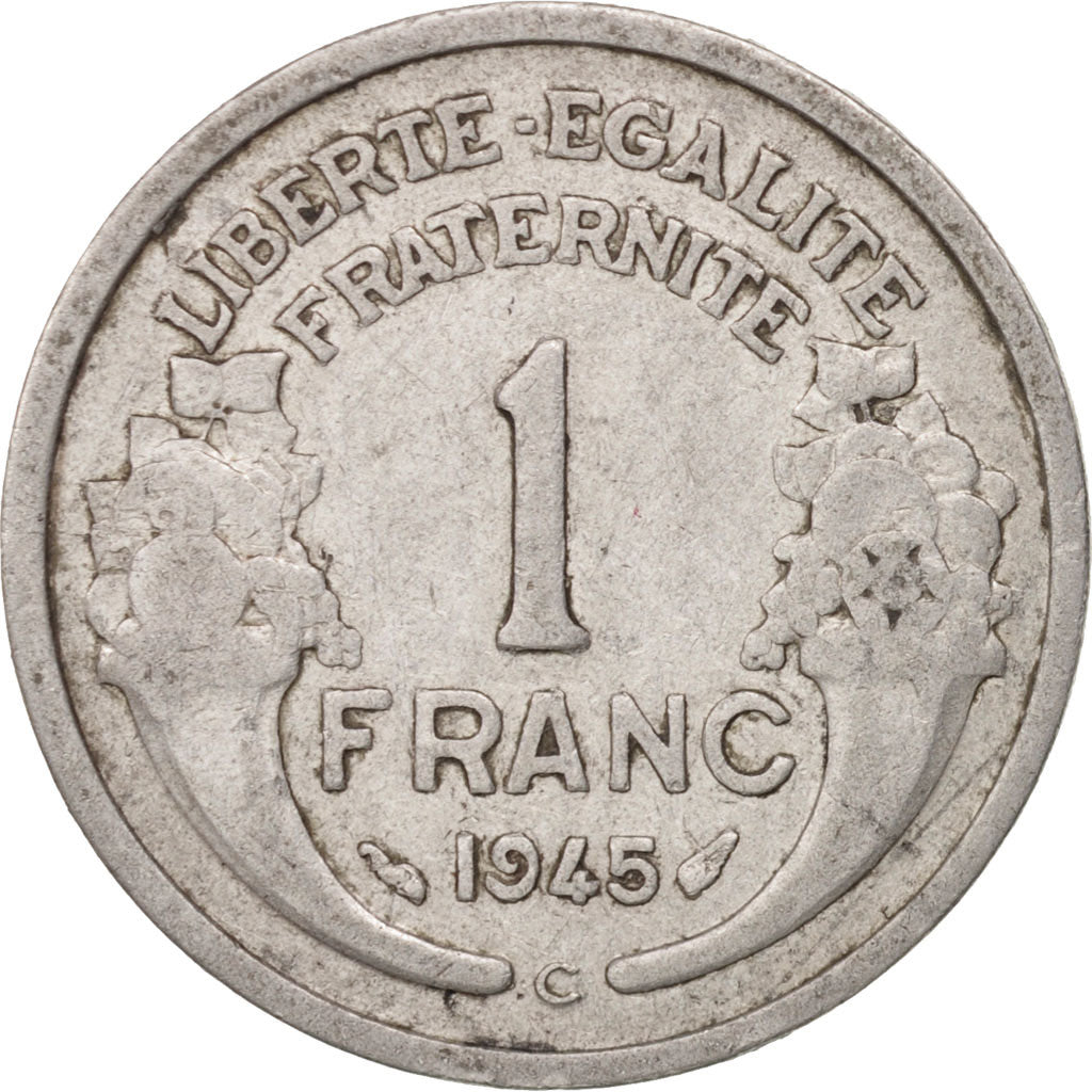Monnaie, France, Morlon, Franc, 1945, Castelsarrasin, TB+, Aluminium, KM:885a.3