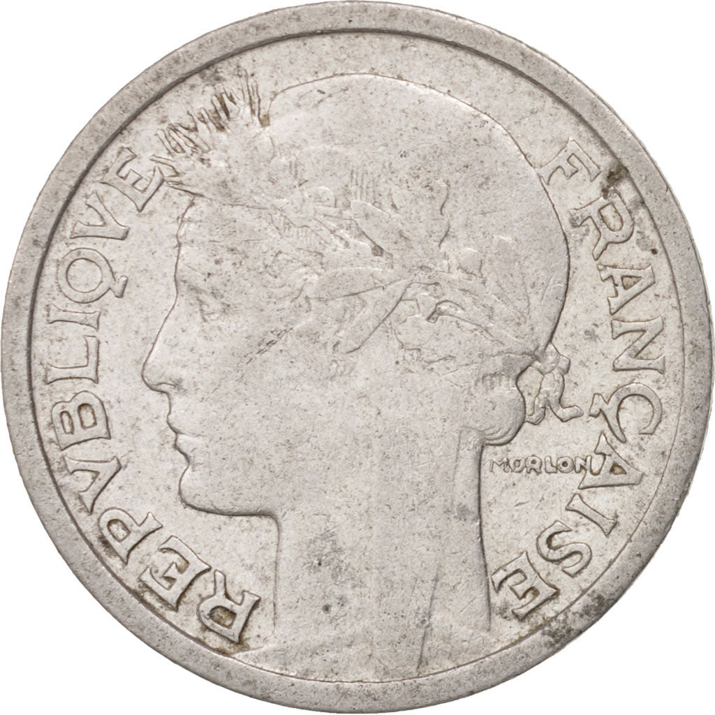 Moneta, Francia, Morlon, Franc, 1945, Castelsarrasin, BB, Alluminio, KM:885a.3