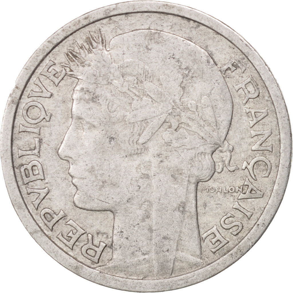 Coin, France, Morlon, Franc, 1945, Beaumont le Roger, VF(30-35), Aluminum