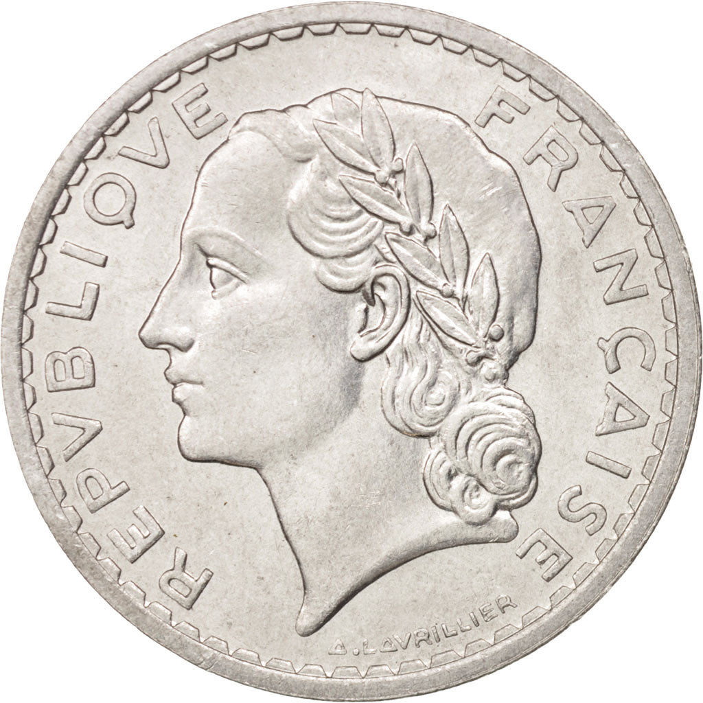 France, Lavrillier, 5 Francs, 1949, Paris, SUP+, Aluminum, KM:888b.1